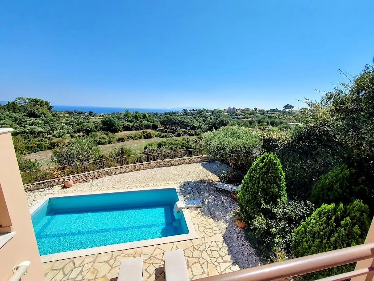 Villa Dalmatia In Klismata Kefalonia Sea Views Grecia