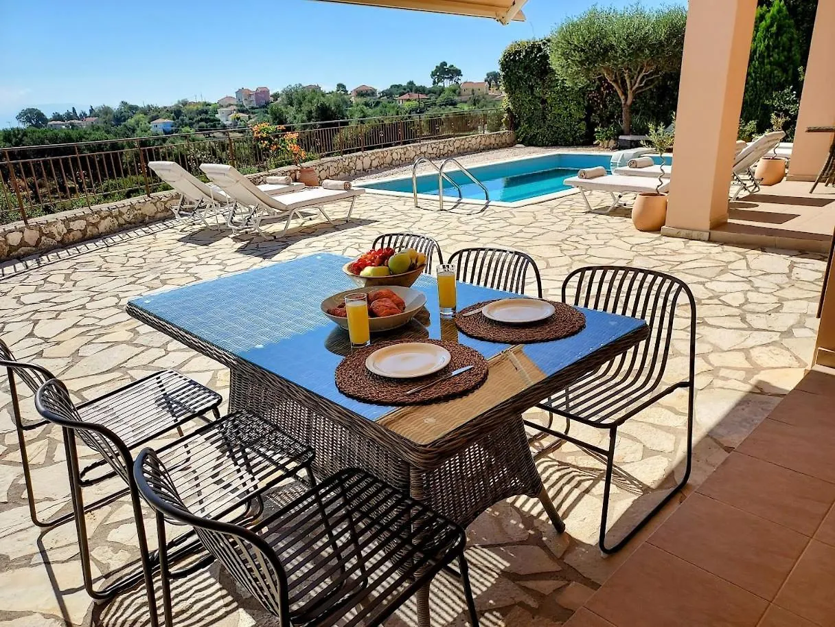 Villa Dalmatia In Klismata Kefalonia Sea Views